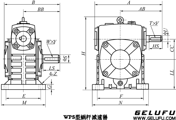 WP、WD型蜗杆减速机